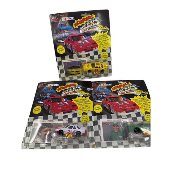 NEW Racing Champions Roaring Racers NASCAR 1990 1:64 Scale Diecasts - 3 Pieces - Picture 1 of 10